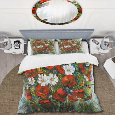 Polyester Twill Floral Duvet Cover