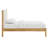Olea Channel Tufted Boucle Solid Wood Platform Bed-105697897-105697896