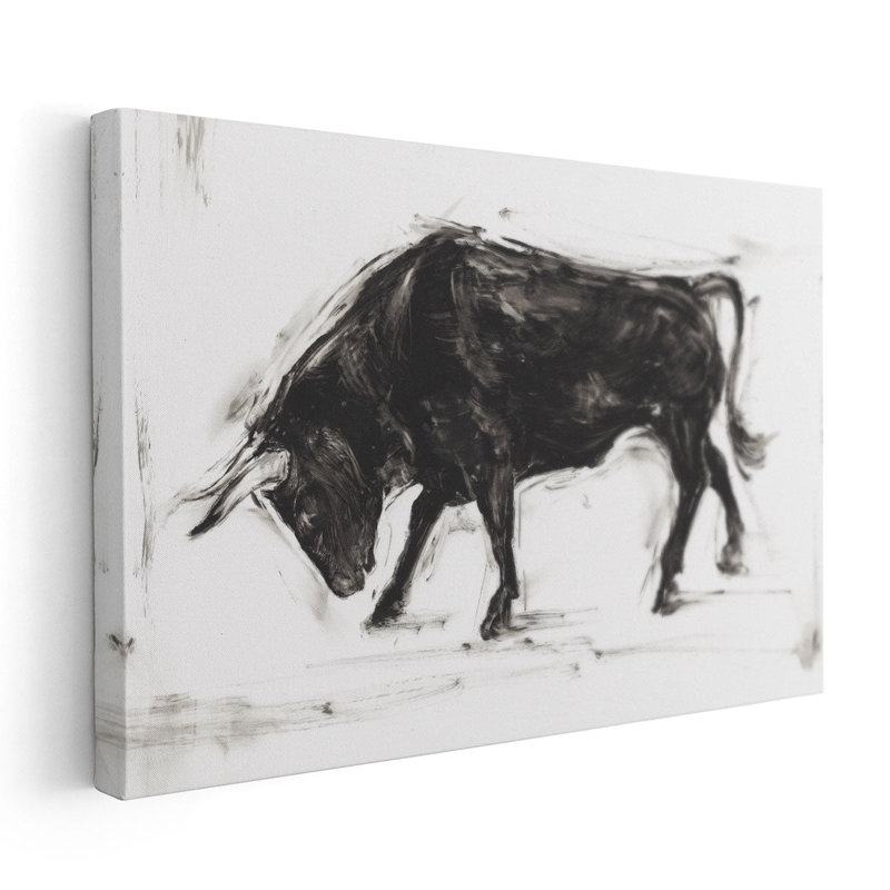 Toro I - reproduction d'art sur toile, H 32 po x l 48 po