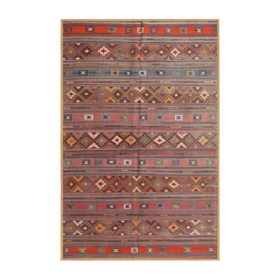 Tapis traditionnel mehroon/noir/bleu