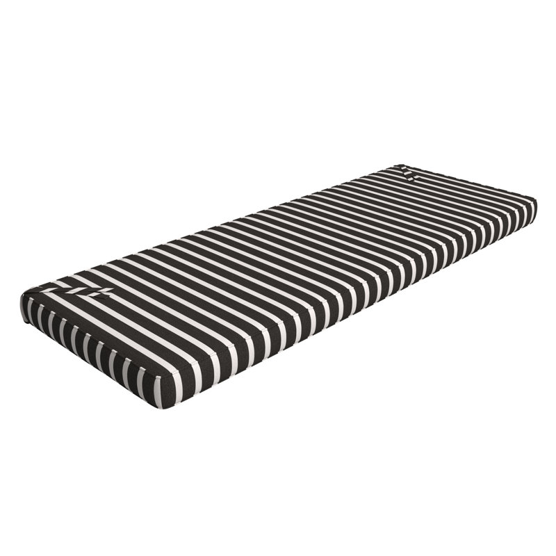 Sunbrella® Indoor/Outdoor Bench Seat Cushion, 3" Thick, 48" W x 18" D, Sunbrella® Canvas Fern
