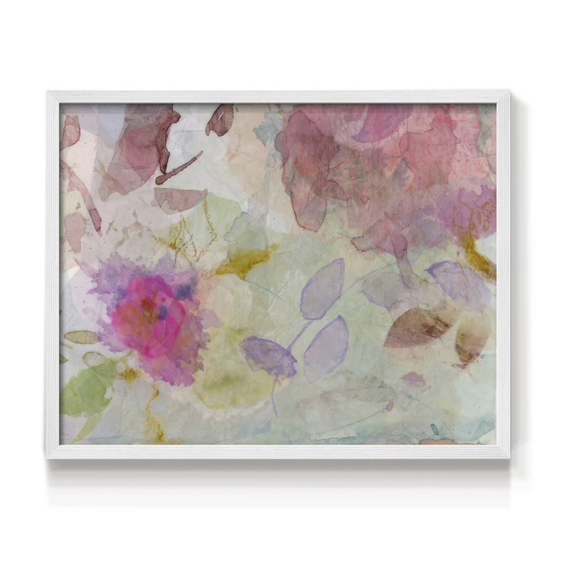 Doux été VII - reproduction encadrée, H 16 po x l 20 po, Blanc