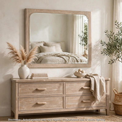 Pira Wood Frame Rectangle Dresser Mirror