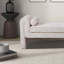 Banc Regent en chenille crème
