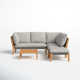 Habitat 4 Piece Sectional Seating Group with Cushions