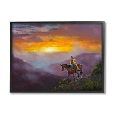 " Traveling Southern Cowboy Mountain Valley Sunset " by Jack Sorenson