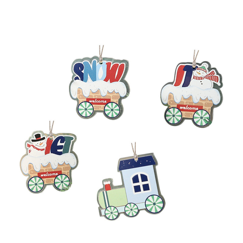 Petit luminaire suspendu train de Noël, B