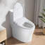 Siège de toilette Smart Bidet avec bouton latéral Siège chauffant réglable avec réglage de la température et de la pression de l'eau Bidet portable, ouverture / fermeture automatique, veilleuse, siège seulement