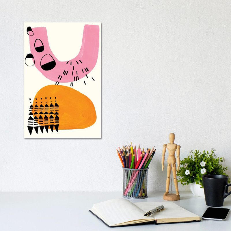 Folk by EnShape - Wrapped Canvas Gallery-Wrapped Canvas Giclée, 20.32 cm H x 30.48 cm W