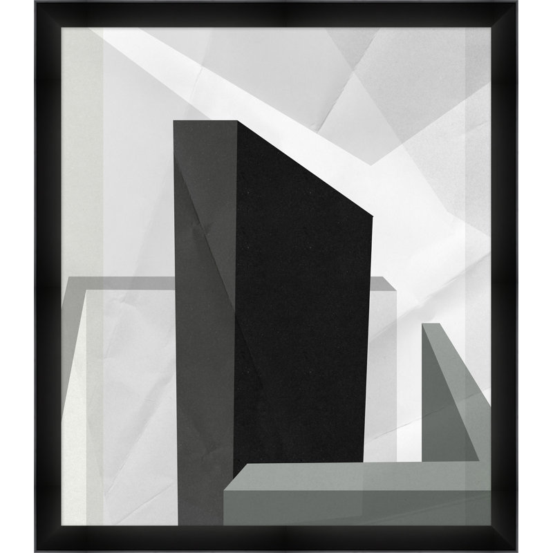 «Monochromatique Blocks 2» par Thom Filicia - 1 peinture encadrée sur papier