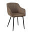 Modern Faux Leather Upholstered Dining Chairs with Metal Legs-131945752-126647422