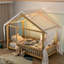 Andry Solid Wood Canopy Bed Kids Bed-954131422-946961426