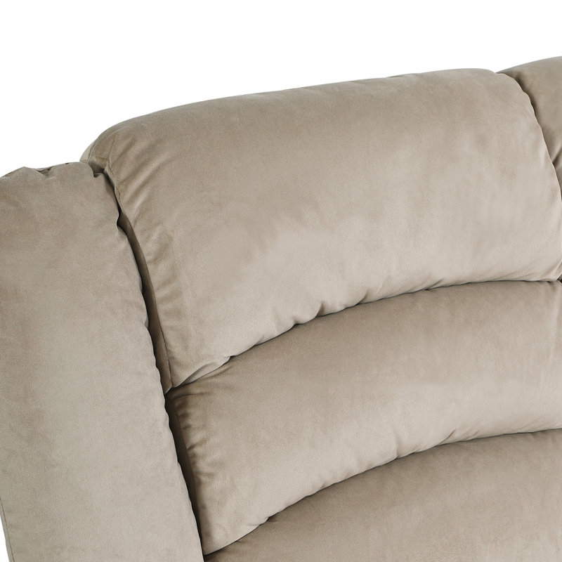 Causeuse en microfibre Global United, Beige