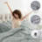 Bed-in-a-Bag Pinch Pleat Comforter Set with Bed Sheets & Memory Foam Cooling Pillows-116163024-116163025