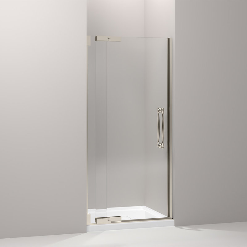 Fluence 59.63" x 70.31" Bypass Shower Door, Anodized Brushed Bronze