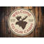 Plaque en aluminium «Moose Cabin Welcome»-58289551