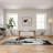 Modern Abstract Area Rugs Living Room Rug, Machine Washable Non Slip Rug for Bedroom, Low Pile Contemporary Floor Carpet for Dining Room Home Office, Foldable Thin Mat-2105837604