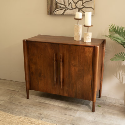Willow Wooden Storage Cabinet with Doors – Living Room Cabinet, Cupboard, Home Storage Furniture, Pantry & Bathroom Storage Cabinet, Designer Cabinet