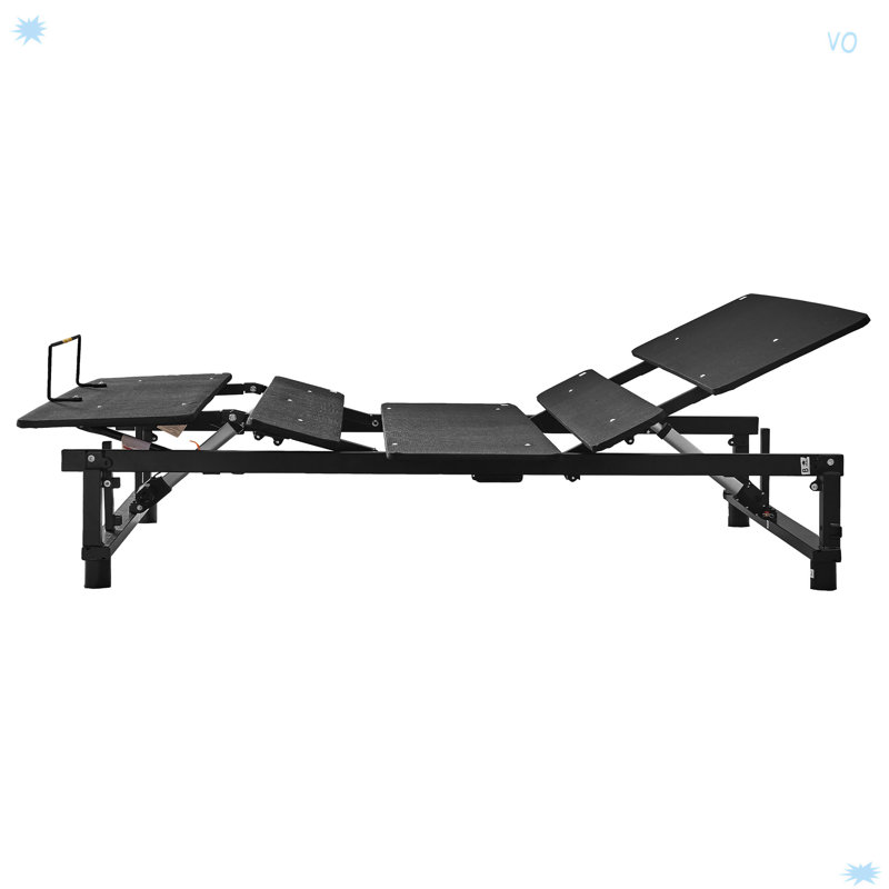 Base de lit réglable avec tête et pied inclinés, moteur silencieux, zéro gravité, Grand lit