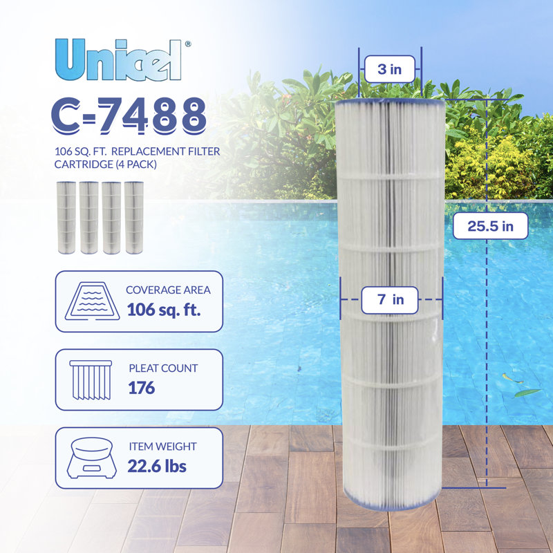 Filtre de cartouche de remplacement pour piscine