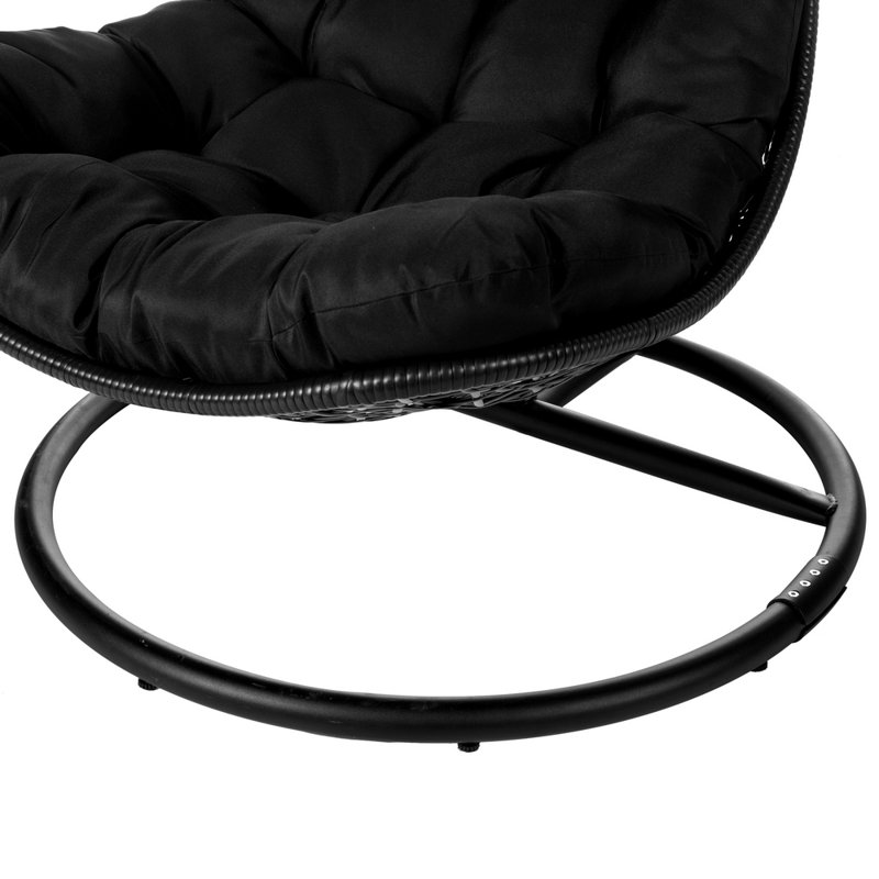 Dido Swing Chair with Stand, Black