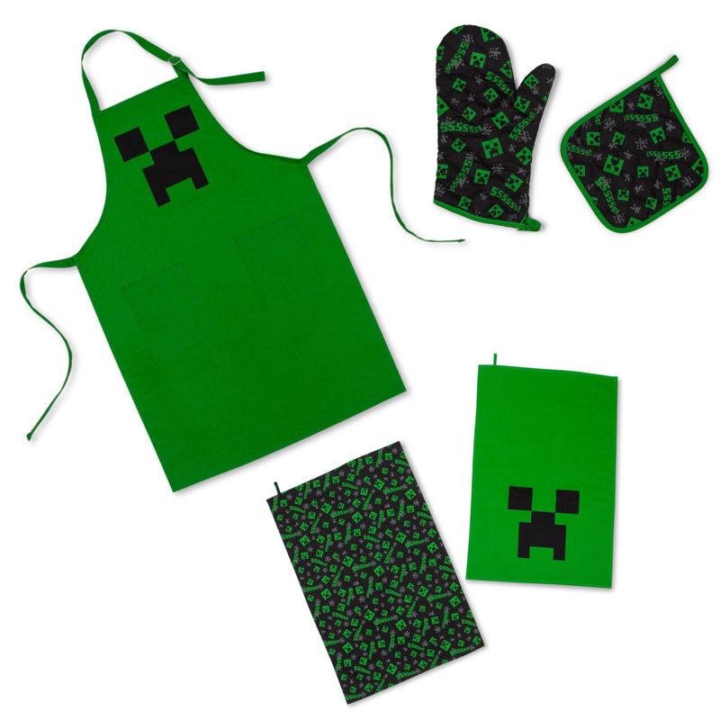 Ukonic Polyester Potholder & Oven Mitt Set