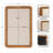 Rahfy Rounded Rectangle Rattan Framed Pinboard