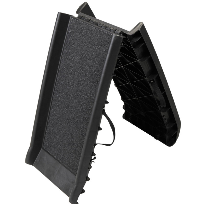 Rampe noire pour animaux de compagnie tout-terrain - Peut supporter 90 kg d'animaux de compagnie, glissade, transport facile et conservation de l'espace