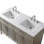 Meuble-lavabo double 54 po avec dessus Sebastiano-111376226