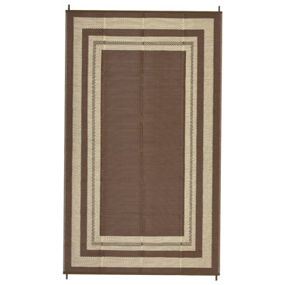 Reversible Outdoor Rug 10x14ft - Waterproof Plastic Straw Patio Carpet - Lightweight, Easy to Clean - Large Area Mat for RV, Porch, Balcony, Deck, Camping, Garden