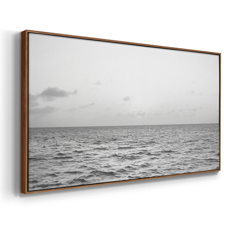 D'un bord à l'autre, toile tendue avec châssis, prête à être accrochée, H 25 po x l 49 po, Noyer