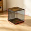 Wood Metal 35cm H Media Shelves