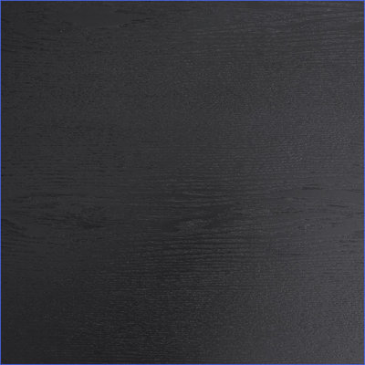 Table basse en bois de chêne noir avec pieds en métal noir, facile à nettoyer et amp; Écologique pour le salon