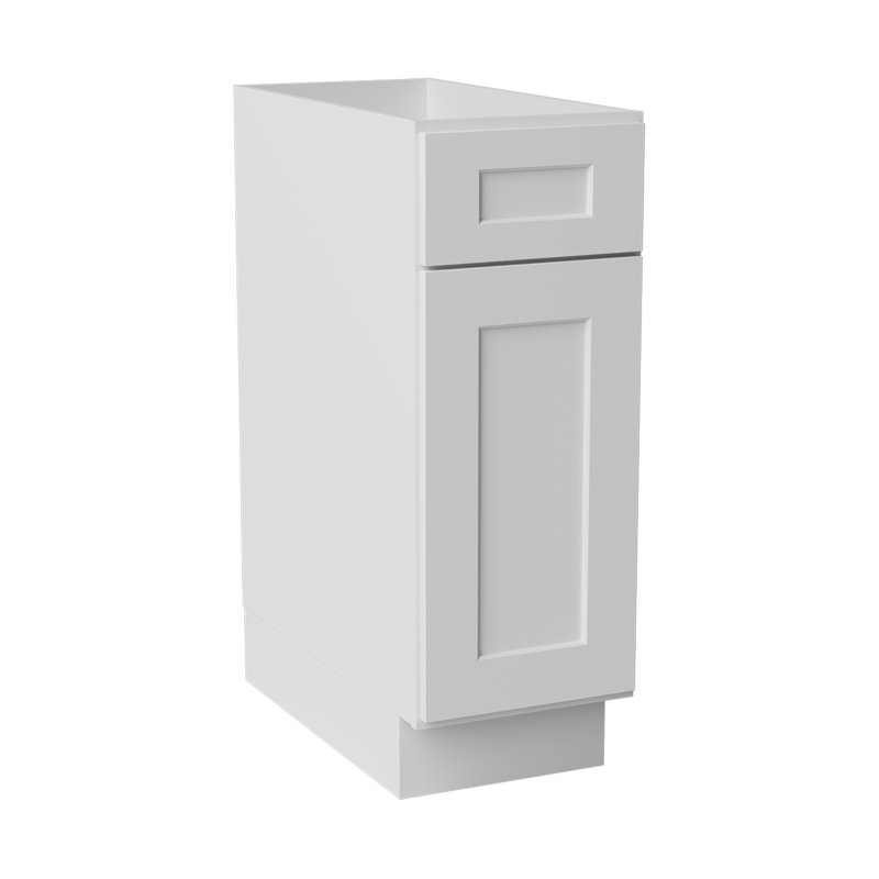 Armoire de cuisine en bois massif prêt à assembler Sinber, Blanc, 12"