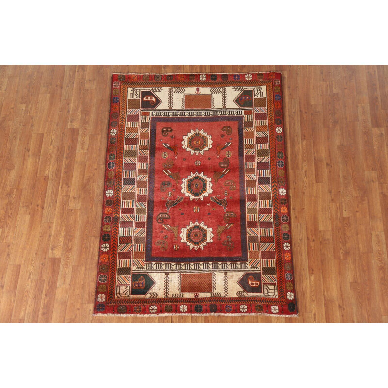 Tapis traditionnel à motif animalier 4 x 6
