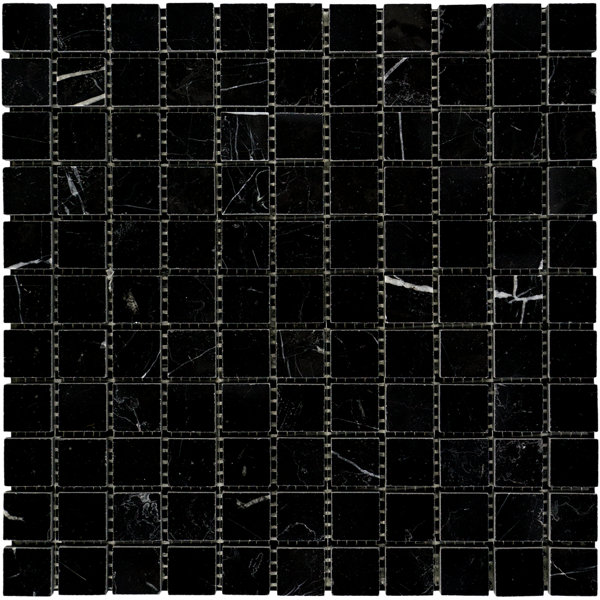Marquina Marble Grid Mosaic Wall & Floor Tile