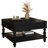 31.5 Inch Square Fluted Lift-Top Coffee Table With Hidden & Open Storage, Hydraulic Raising Mechanism, Retro Solid Wood Legs For Living Room, Sofa (Black)-443566994