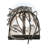 Darwing Steel Flush Mounted Sconce