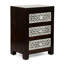 Table de chevet 3 tiroirs en bois