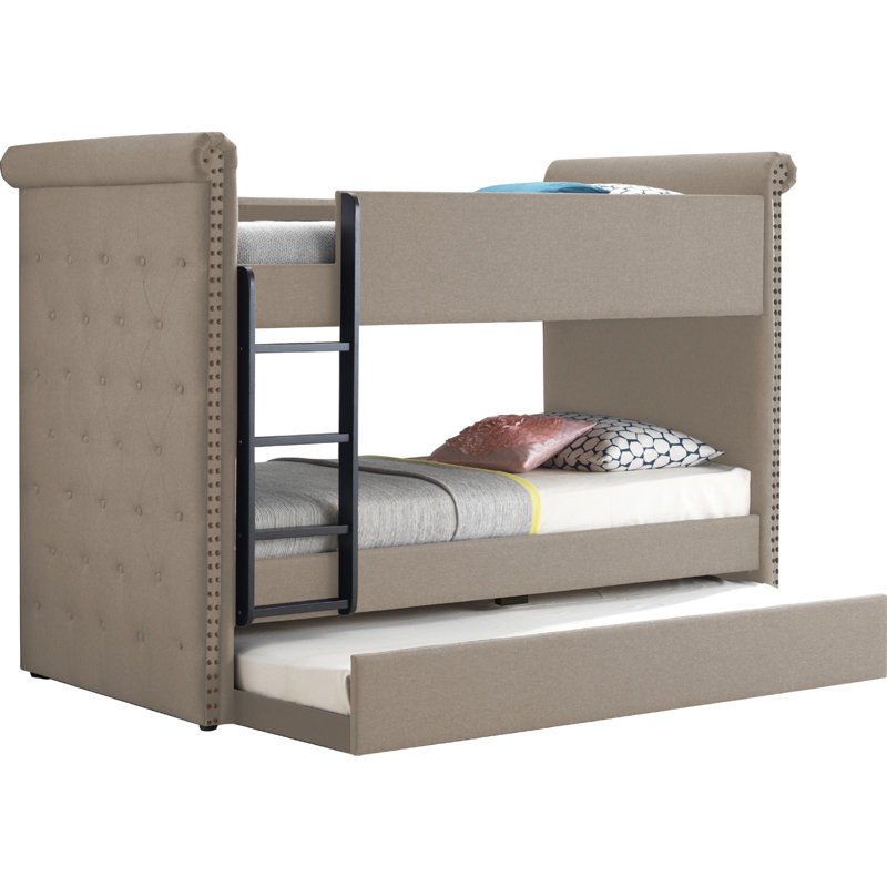 Lit tapissier Gefferie, Beige