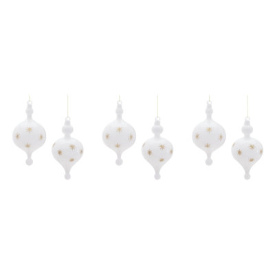 Glass Ornament Set of 6