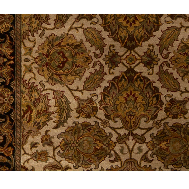 Hand Woven Silk and Wool Oriental Area Rug
