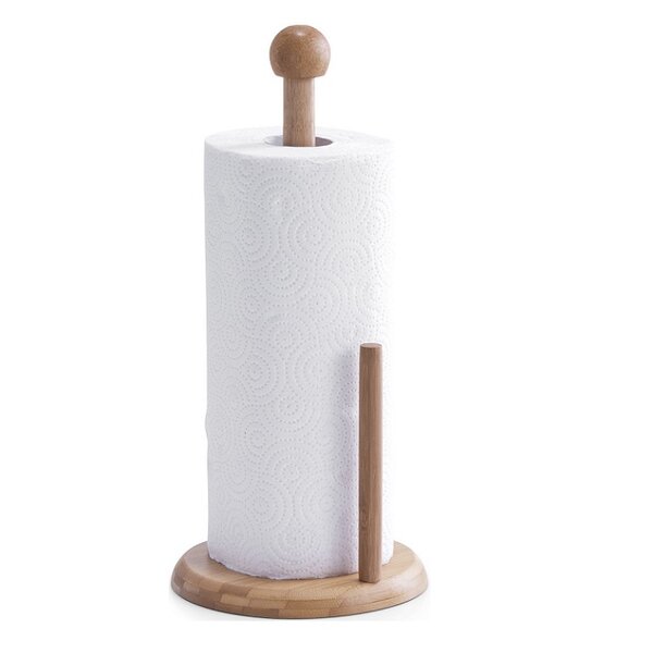 GOODBUY Paper Towel Holder, One- Handed Operation Paper Towel Holder Stand,  304 Stainless Steel Paper Towel Holder, Tension Arm Paper Towel Holder