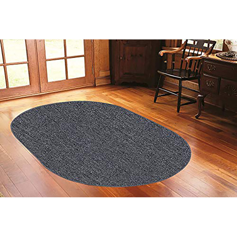 Amorrah Furnish my Place Modern Indoor/Outdoor Commercial Solid Color Rug - Pet and Kids Friendly Rug, Stain Resistant, Floor Carpet for Living Room & Hallway, Wedding - Grey