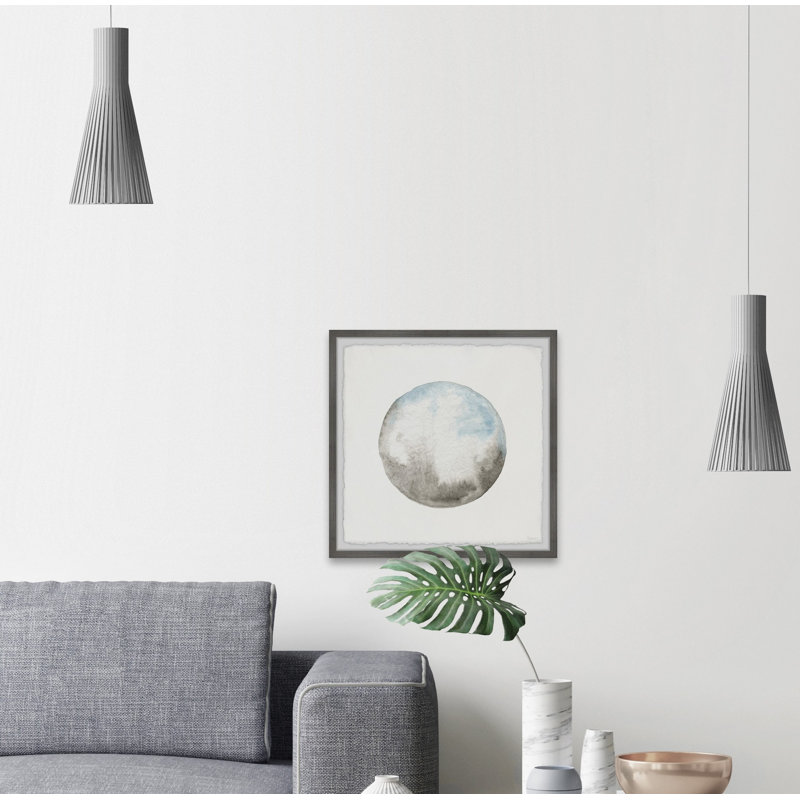 «Smoke Circle», reproduction encadrée, H 12 po x l 12 po x P 1,5 po