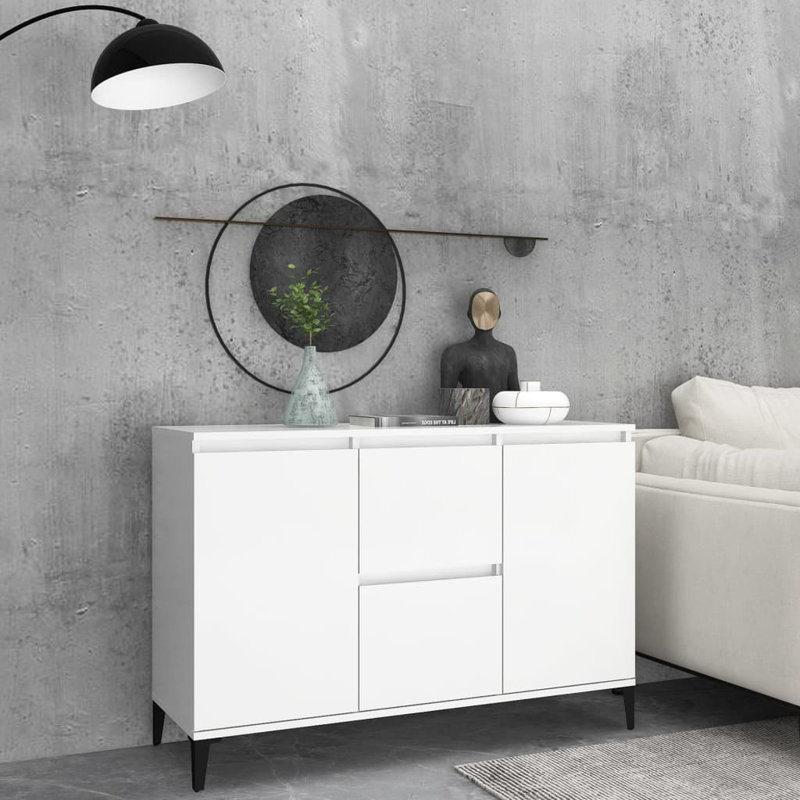Wall Shelf 102x30x29 cm Engineered Wood, White