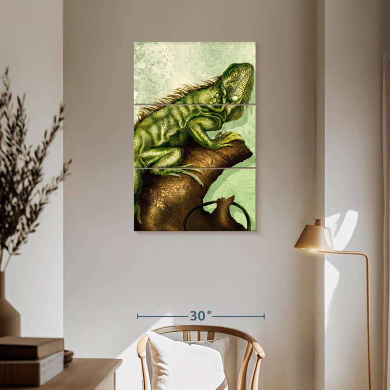 Brampt Iguana, 57" H x 36" W