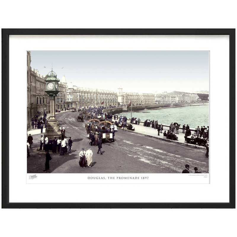 Douglas, The Promenade 1897 by Francis Frith - Single Picture Frame Print, 28cm H x 36cm W x 2.3cm D