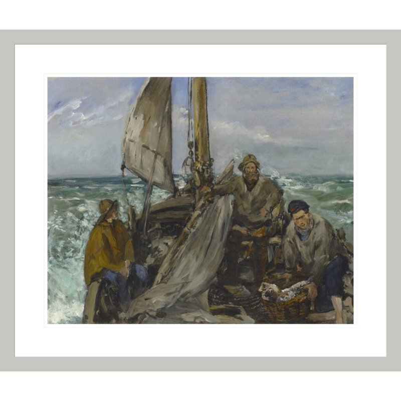 «The Toilers of the Sea» par estampe numérique encadrée, 23.5" H x 27.57" W