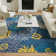 Tapis bleu / jaune Lahoma